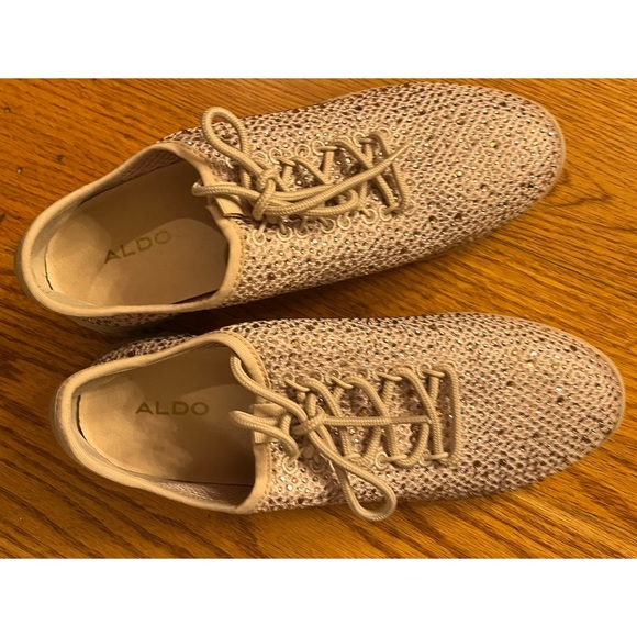 Aldo Rhinestone Sneaker, Goldish